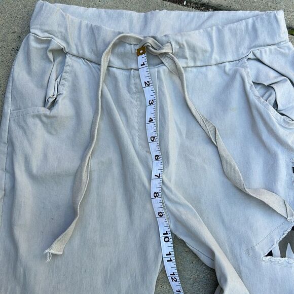 Venti 6 Joggers Solid w/Camo Star Patches, worn once size S - Picture 8 of 14